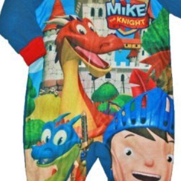 AME Mike The Knight Baby Boys Footed Blanket Sleeper Pajama 12m - NEW - Picture 3 of 4